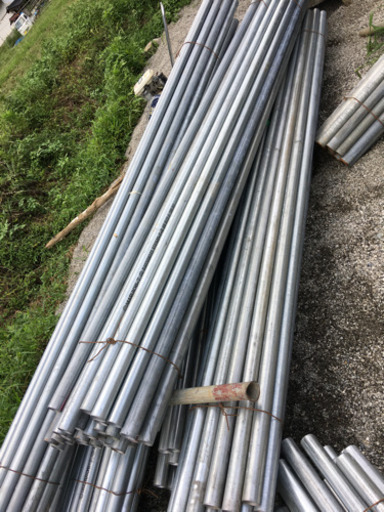 3m/48.6mm単管パイプ新品同様50本セット