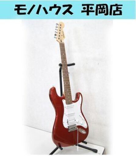 BUSKER'S エレキギター ストラトキャスタータイプ 赤/レッド