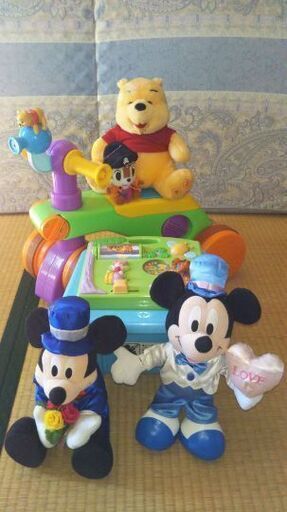 〈受付終了〉ディズニーセット（ぬいぐるみ、幼児教育オモチャ箱）