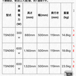 タオルウォーマー PS TSN090レッド 未使用