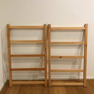 【引取り希望】無印良品　パイン材ユニットシェルフ 帆立