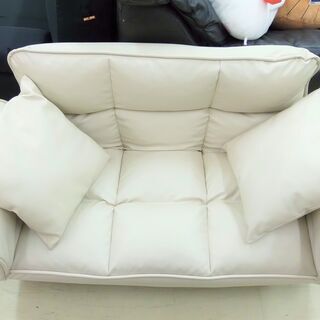 ソファー 2人掛けソファ クリーム色　宮崎　都城