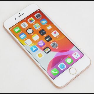 裏面割れ SIMロック解除済 iPhone8 64GB ゴールド MQ7A2J/A au 〇判定