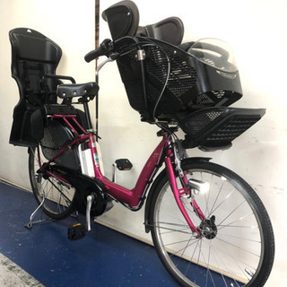 ブリヂストン アンジェリーノ　26インチ 3人乗り 8.9ah ピンク　電動自転車　電動アシスト