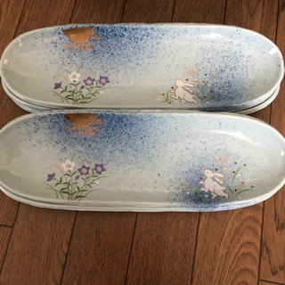 有田 清秀 月見うさぎのかわいい和皿3種 ➹値下げの画像