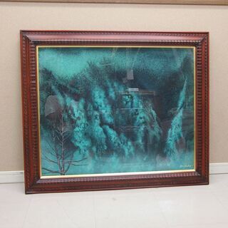 真作保証 萄 雅彦 サイン有 DOH 希少 一点物 ? 油彩 油絵 国際版画芸術(R2040axxY)