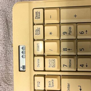 差し上げます　富士通　ワイヤレスキーボード　Y-RBJ-FUJ2　CP355501-01　2007/11の画像