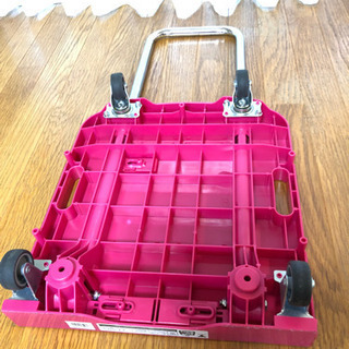 値下げ 折りたたみ台車 ピンク YAMAZENの画像
