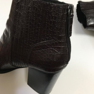 レザーショートブーツ　の画像