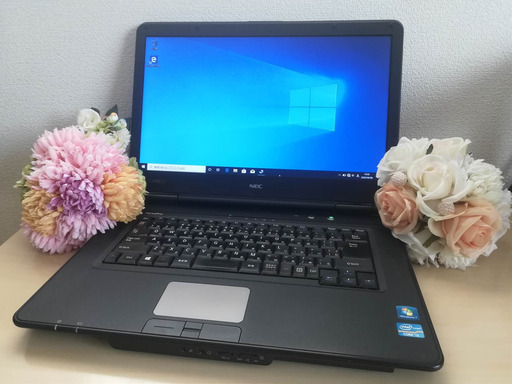 (お打合せ中)ノートパソコンA NEC VersaPro VJ24LL-F CPU:core i3 メモリ:4GB HDD:250GB OS:Windows10Pro(64bit) 15.6型 無線LAN有(Wi-Fi子機アダプター付き) 光学ドライブ内蔵