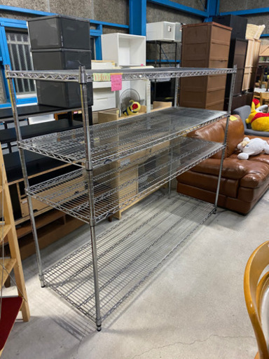 激安大型4段ラック！メタルラック ワイヤーシェルフ