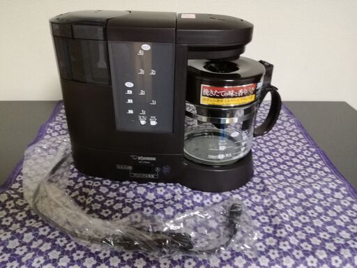 象印 ミルつきコーヒーメーカー 珈琲通  EC-CB40-TD ダークブラウン(1セット)
