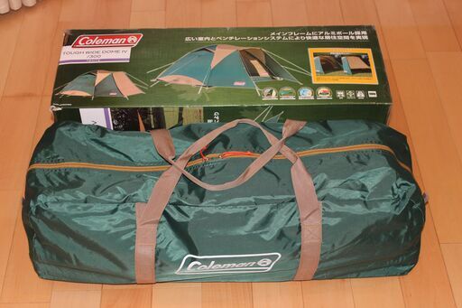 コールマン キャンプセット　タフワイドドームⅣ/300 + グランドシート + インナーマット + インフレーターマット×２