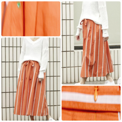 【定価 23,100 円】☆新品☆mjuka 難あり ストライプスカート