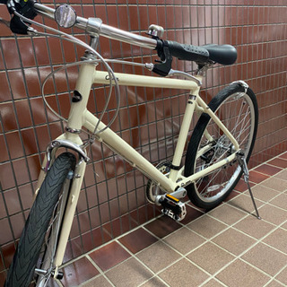 【ほぼ未使用】女性用クロスバイク🚲クリームCream CS 26インチ