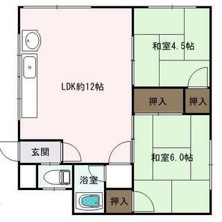 ファミリー向けエリア最安 2LDK 家賃3.0万円 JR新川駅徒...