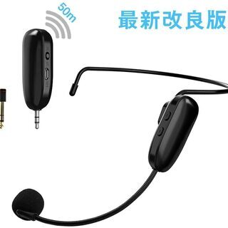 ☆UHFワイヤレス マイク ヘッドセット ヘッドセットマイク ロ...