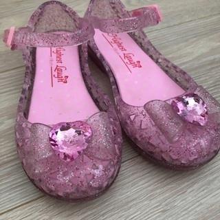 キラキララメ入り靴18cmの画像