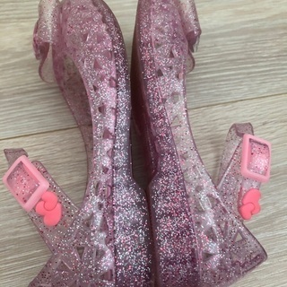 キラキララメ入り靴18cmの画像