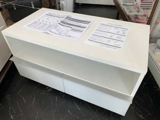 【成約御礼】テレビラック【ニトリ】木製/ホワイト/TV台/収納[中古品]¥2,200