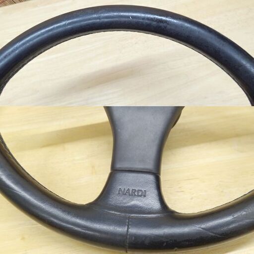 NARDI ナルディ ステアリング GARA3 TYPE4 365mm ブラックレザー＆ガンメタリック FET ガラ タイプ4 ハンドル  ☆ PayPay(ペイペイ)決済可能 ☆ 札幌市 豊平区 平岸 アウトレットモノハウス