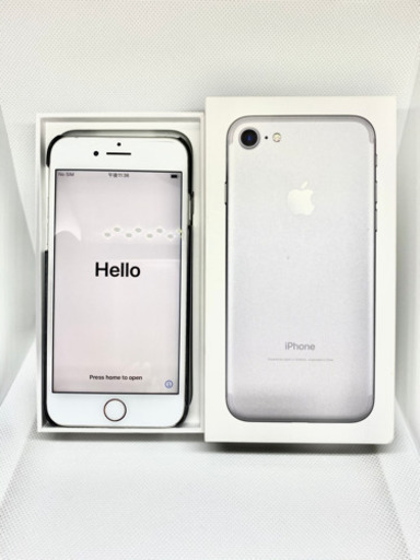 ★iphone7美品②★SIMフリー★オシャレなスワロフケース付き★