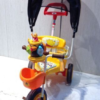 ■2569■プーさん ポップンカーゴ三輪車 アイデス 乗用玩具 ベビー 赤ちゃん 子供 キッズの画像