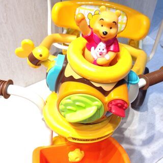 ■2569■プーさん ポップンカーゴ三輪車 アイデス 乗用玩具 ベビー 赤ちゃん 子供 キッズの画像