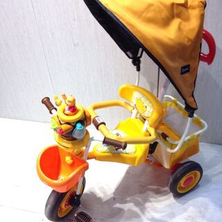 ■2569■プーさん ポップンカーゴ三輪車 アイデス 乗用玩具 ...