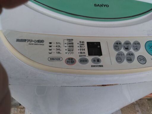 サンヨー洗濯機6 kg 別館倉庫場所浦添市安波茶においてあります