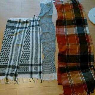 膝かけ、スカーフ、マフラー3点セット