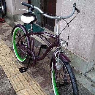 未整備　LUPINUS 24インチ　ビーチクルーザー Lupinus[ルピナス]24吋 ビーチクルーザー シングル/パープル