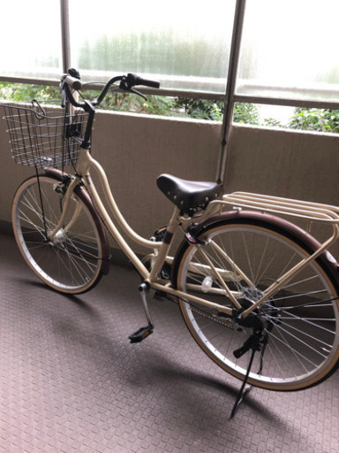 自転車　ベージュでオシャレ！受け渡し完了しました！