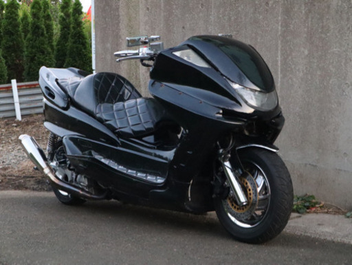 値下げ！！【YAMAHA マジェスティ】ブラック フルカスタム チョップフェイス LED