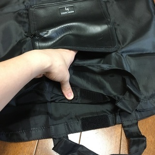 【未使用品】Leopoldo Valentino 折りたたみバッグ　ブラックの画像