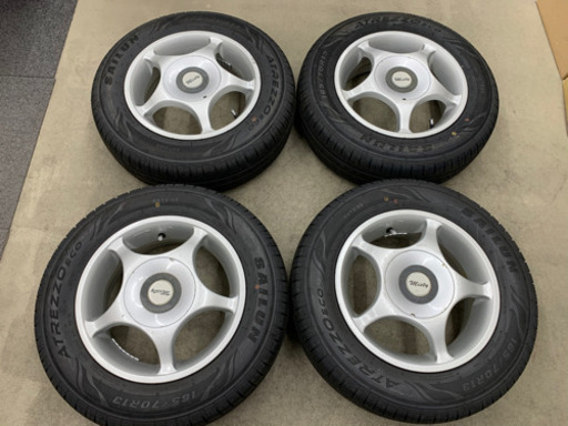 値下げ！軽バン・軽トラ用アルミホイール・タイヤセット 165/70R13