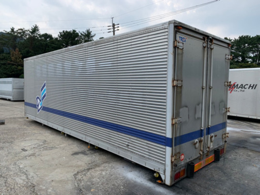 No.391 アルミバン 4ｔ車ロング  アルミ箱 バイク倉庫 トラックコンテナ コメ保管庫 物置 DIY