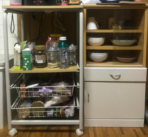 食器棚\u0026電子レンジ台