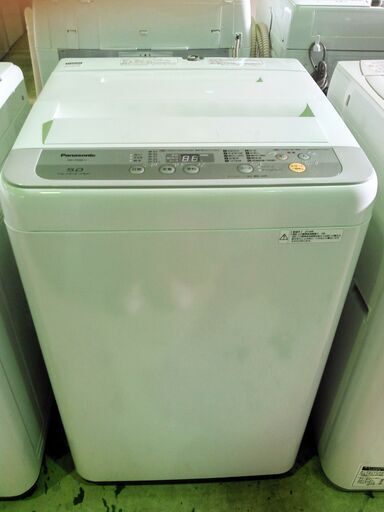◆安心の一年保証！Panasonic/パナソニック 「つけおきコース」搭載全自動洗濯機【洗濯5kg】 シルバー NA-F50B11-S　2018年製　№1320083002　ガーランド草加
