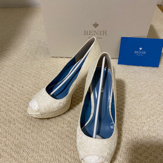 【値下げ！】ベニルBENIR オープントゥレース（トリートドレッ...