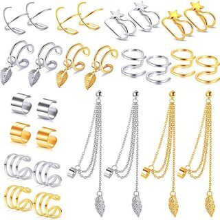 【新品】【2色7種類28個セット】フェイクピアス  レディース ...