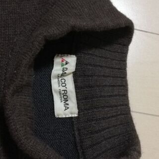 【秋冬】上質なブラウンのハイネックセーター1枚【美品】の画像