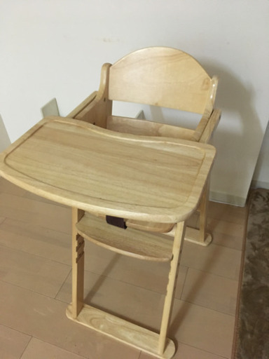 ベビーチェア カトージ ハイチェア 木製 ナチュラル CENA ステップ切り替え 折りたたみ katoji