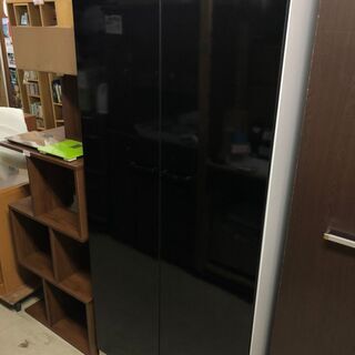 ☆中古 激安！！ 収納タンス　ブラック　コーティング　ハンガー掛け　大型　80ｘ56.5ｘ180　DI001　￥14,500！！