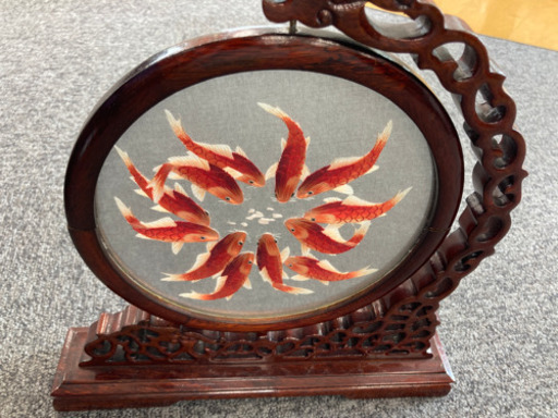 金魚の置物(回転式)