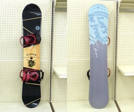 two [b] one スノーボード CLUTCH 154cm /STEP CHILD バインディング＆ブーツ 28.5cm ケース付 4点セット