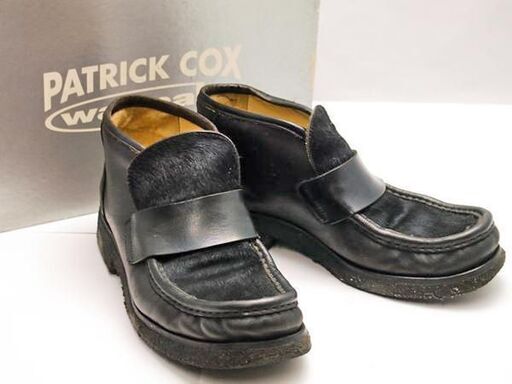 【FA】Patrick Cox パトリックコックス  モカシン チャッカブーツ 黒 42 1/2