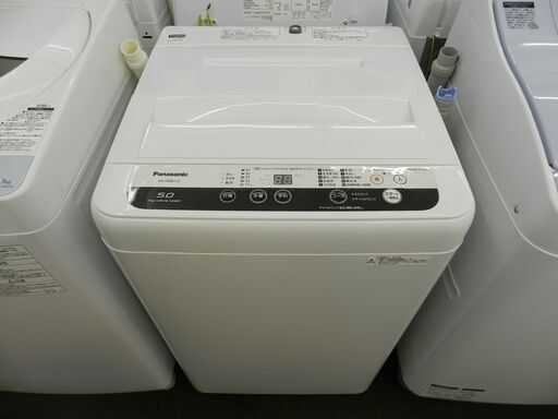 【配送・設置無料】セット割引有り★美品★2018年製 パナソニック 全自動電機洗濯機  5.0kg ホワイト