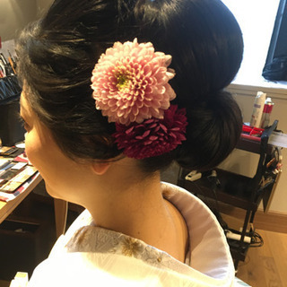 出張ヘアメイク　着付けの画像