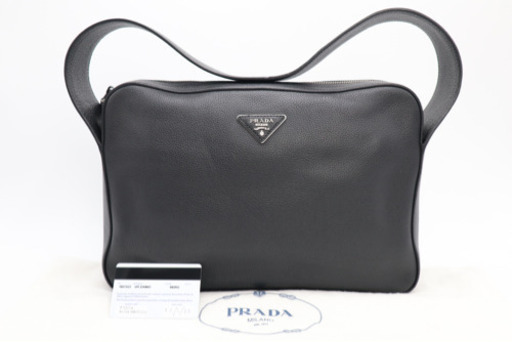 《PRADA プラダ ショルダーバッグ サフィアーノ 1BC023》Aランク